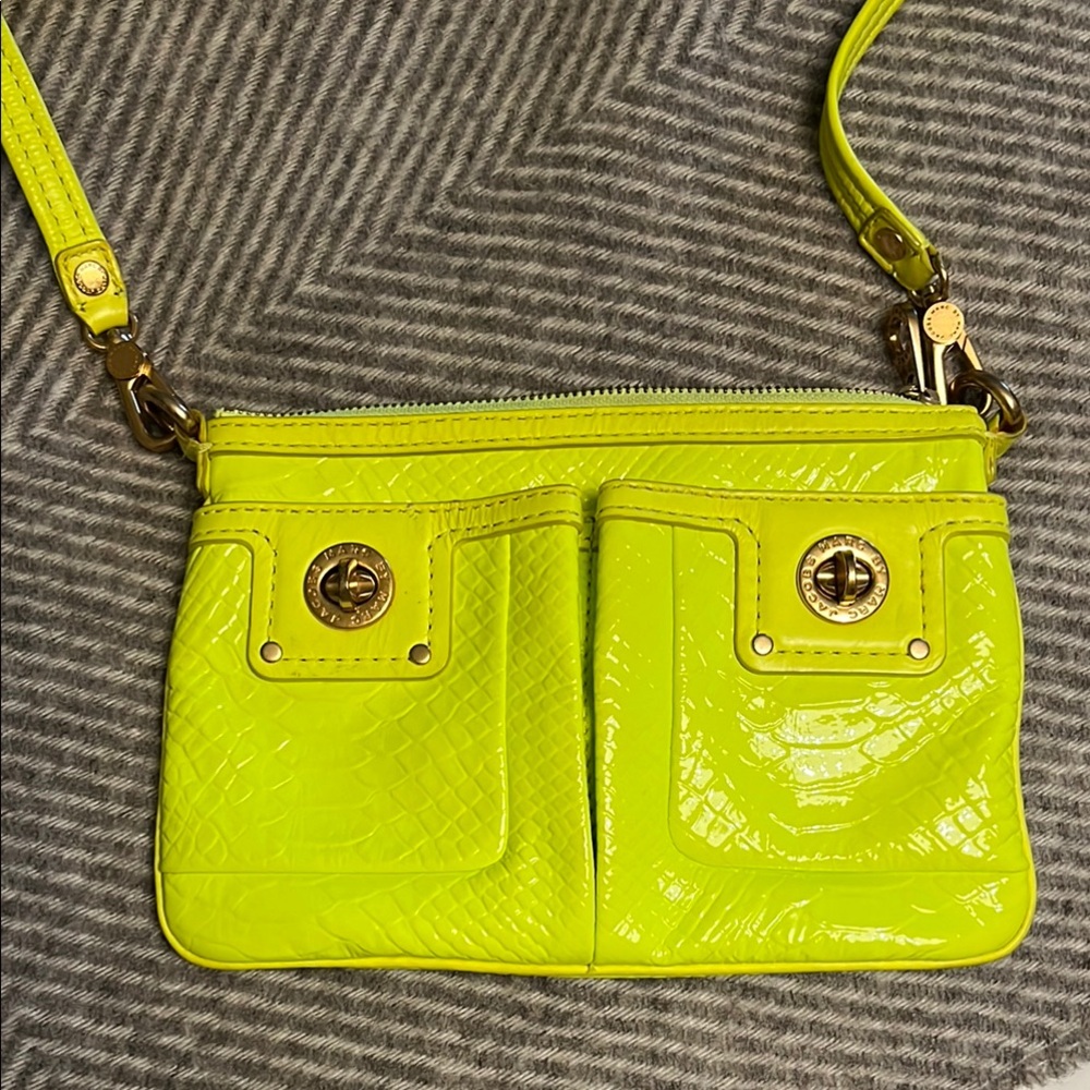 Classic Marc and Jacobs Neon Yellow Crossbody Bag
